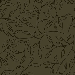 Olive green leaves