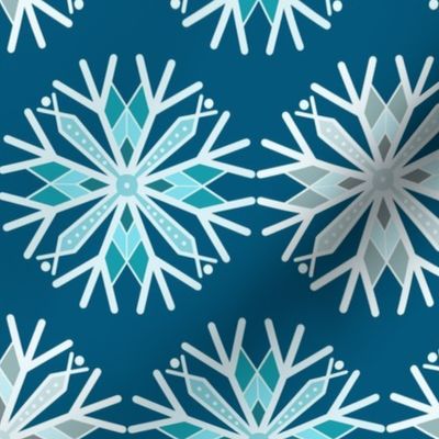 Snowflake blue