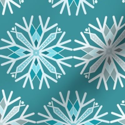 Snowflake turquoise 