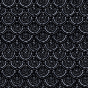 mini micro_modern geometric art deco_black grey monotone