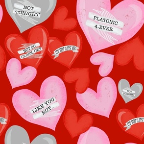 Funny Valentines Red - Funny Valentines Quotes With Hearts