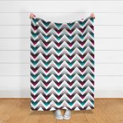 chevron cheater quilt patchwork solids