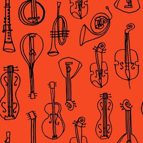 Music Instruments - Vermillion