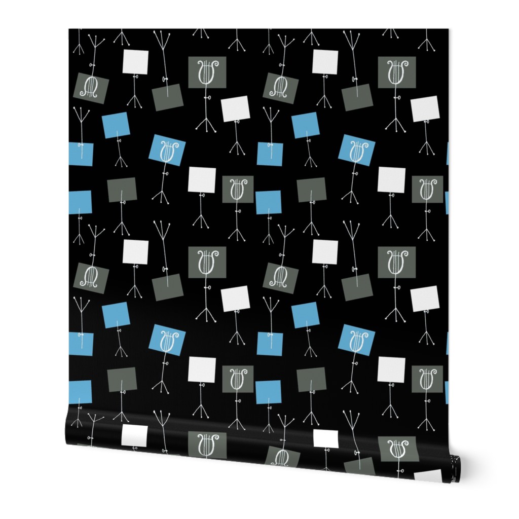 Music Stands - Black/Soft Blue/Champagne