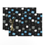 Music Stands - Black/Soft Blue/Champagne