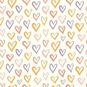 Sweet Valentine Hearts-Bright Colorful