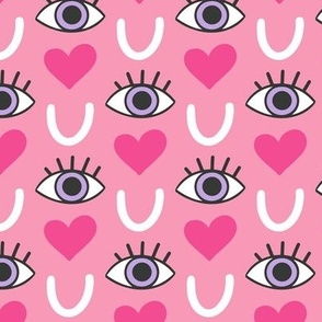 Large, Eye Love You, Pink