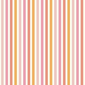 Sweet Valentine Stripes-Bright Multicolor on White