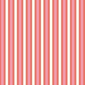 Sweet Valentine Stripes-Pink and Red