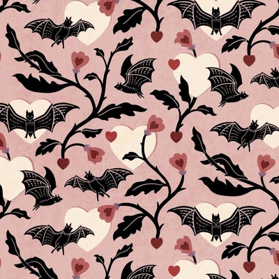 Bat Batty Fabric, Wallpaper and Home Decor | Spoonflower