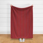 Small Poppy Red Shades Modern Interior Design Stripe