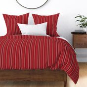 Small Poppy Red Shades Modern Interior Design Stripe