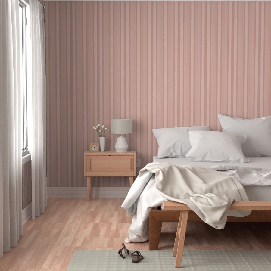 Large Blush Shades Modern Interior Design Stripe