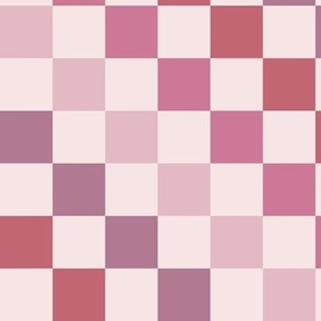 Valentines Day Checkerboard - Pink and Purple