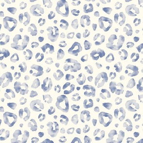 Leopard skin print. Blue navy milky white.