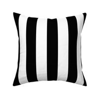 Licorice Black and White 2" Stripes REVERSED