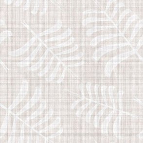 Woven Textured Palms Large Light Mix Monochromatic Neutral Interior Warm Gray Blender Earth Tones Subtle Ivory White E3DDD8 Subtle Modern Abstract Geometric