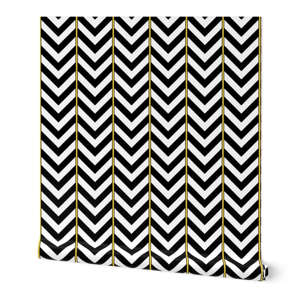 Broken Chevron with Yellow