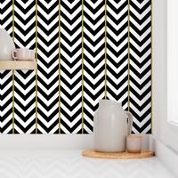 Broken Chevron with Yellow