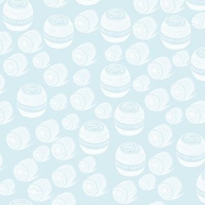 Baby blue sewing thread