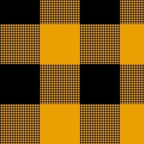 Fine houndstooth gingham - goldenrod