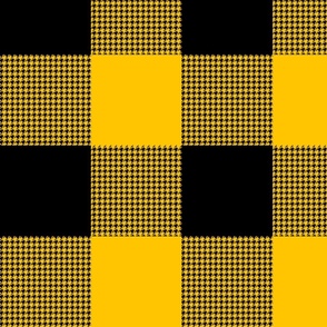 Fine houndstooth gingham - golden yellow