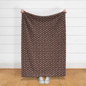 Summer beach mermaid seashell stripes in brown LARGE