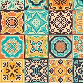 tile work - 1 - multi color - large