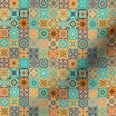 tile work - 1 - multi color - small