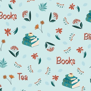Tea, Books, Bliss - original pattern