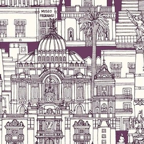 Mexico City toile amethyst