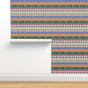 Christmas Fairisle - Medium Scale - Bold Retro