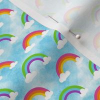 Small Scale Candy Color Rainbows and Clouds