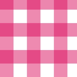 Oversized gingham pink cherry