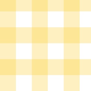 Oversized gingham sunshine yellow