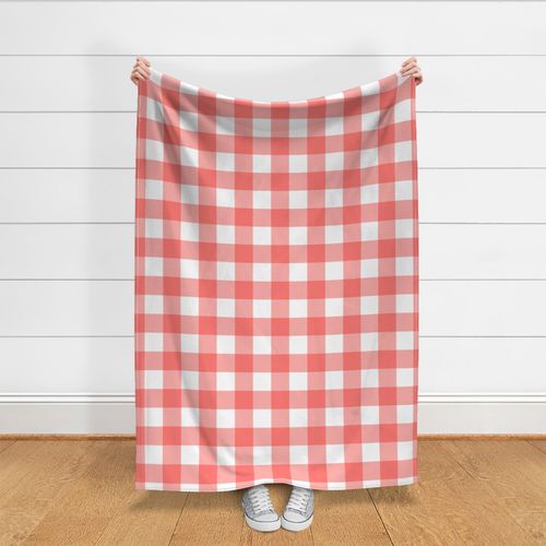 Oversized gingham red