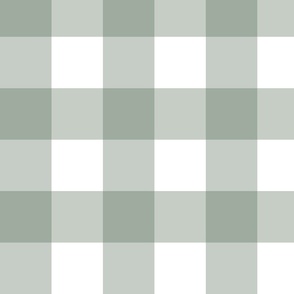 Oversized gingham sage