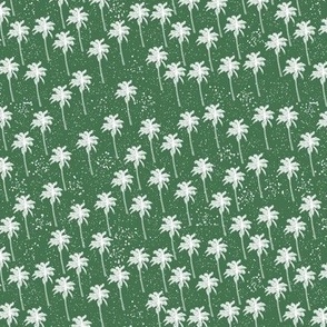 Emerald green palm trees