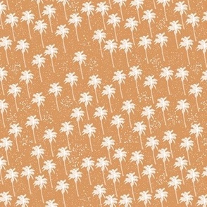 Ochre palm trees