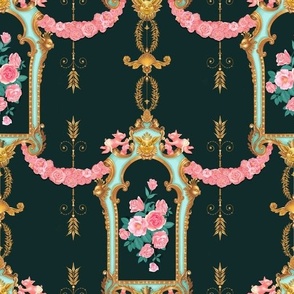 Rococo Pigs Teal