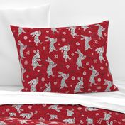 Kokopelli Rabbits // Red