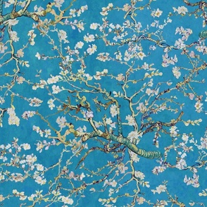 Vincent van Gogh "Almond blossom" pattern blue