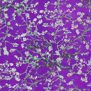 Vincent van Gogh "Almond blossom" pattern purple