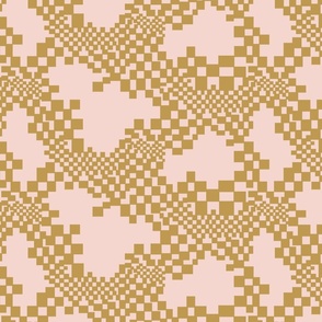 Psychedelic Checkers XL pink/gold