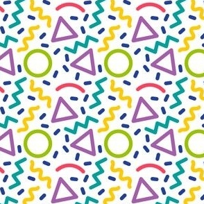 Retro 80s Pop Memphis Pattern