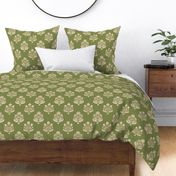 indian floral-block-sage green-medium scale