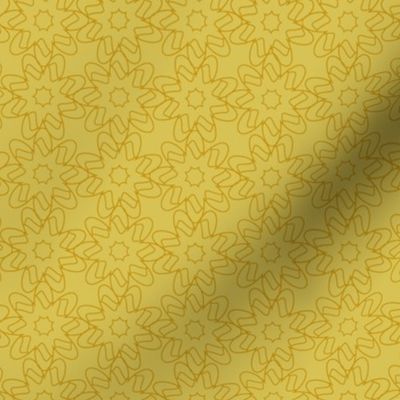 LInearFlowerBlender - Mustard on Mimosa Yellow