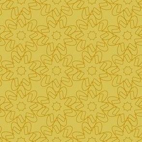 LInearFlowerBlender - Mustard on Mimosa Yellow