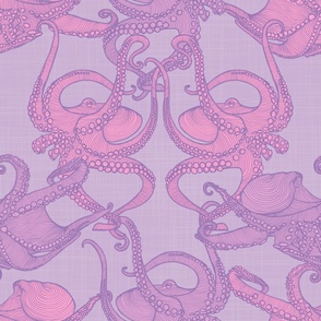 Cephalopod - Octopi - Light Lilac _ Pink