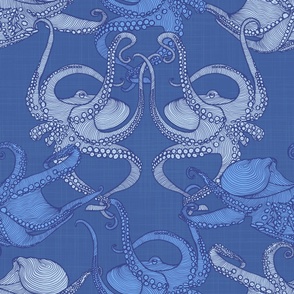 Cephalopod - Octopi - Light Cobalt Blue
